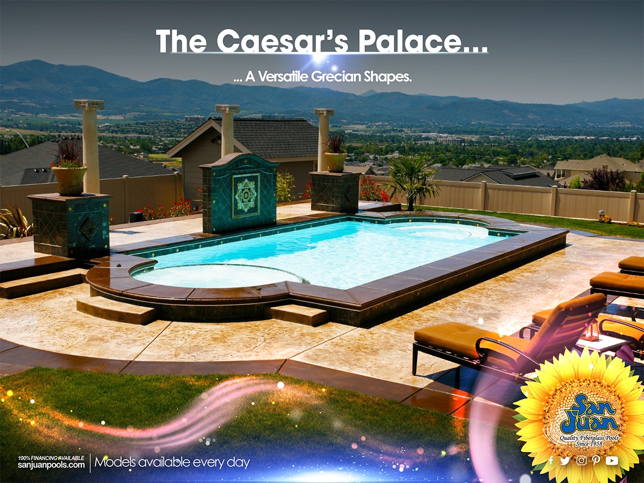 Wichita Pools - San Juan Fiberglass Pools - Caesars Palace3