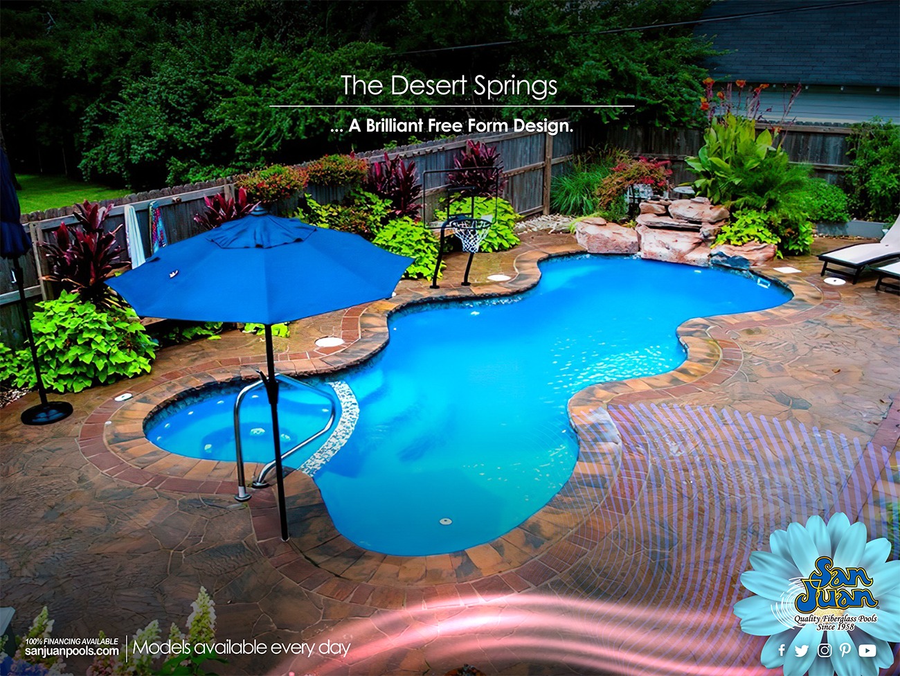 Wichita Pools - San Juan Fiberglass Pools - Desert Springs3