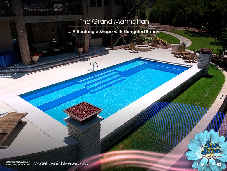 Wichita Pools - San Juan Fiberglass Pools - Grand Manhattan 2