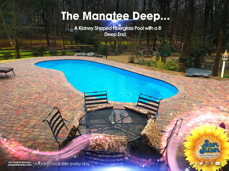 Wichita Pools - San Juan Fiberglass Pools - Manatee Deep 2