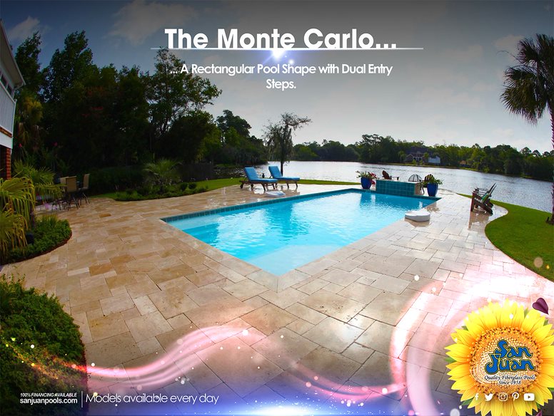 Wichita Pools - San Juan Fiberglass Pools - Monte Carlo 2