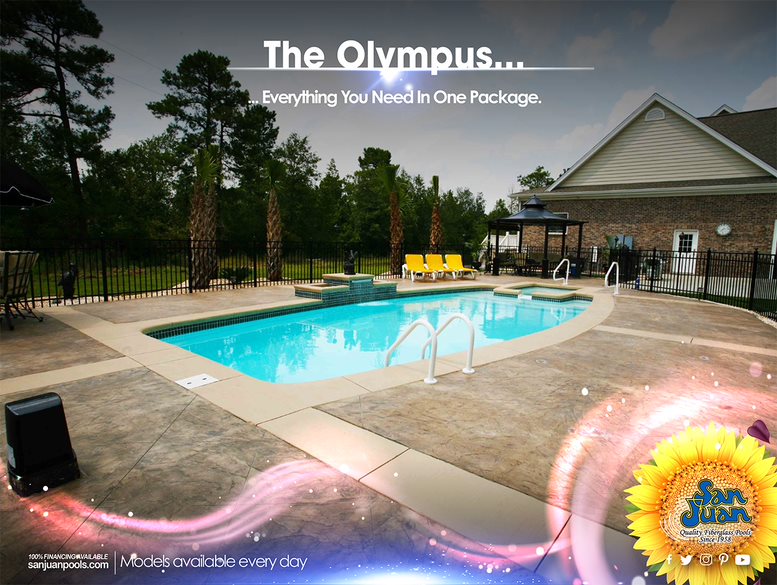 Wichita Pools - San Juan Fiberglass Pools - Olympus 2